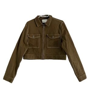 Oak + Fort Cropped Jacket